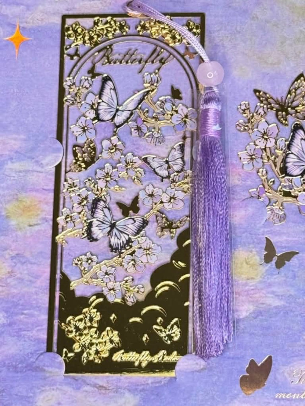 Butterfly Fairyland Luxury Metal Bookmark in Dreamy Gift Box - Picture 4 of 8